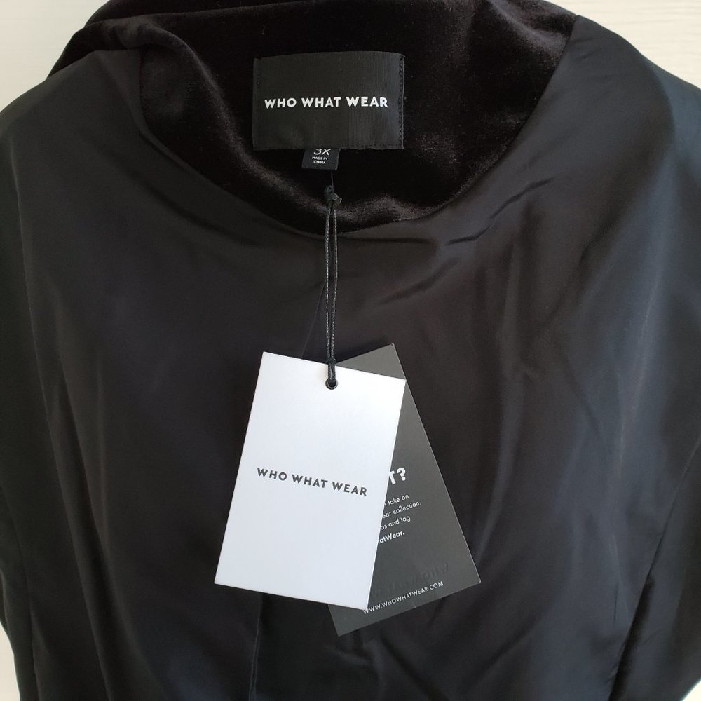 NWT Black Velvet Who What Wear Military Style Jacket - Picture 7 of 7